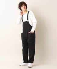 MKLGO40110 MK MICHEL KLEIN HOMME(MKミッシェルクランオム) 【WEB限定】オーバーオール ブラック(94)
