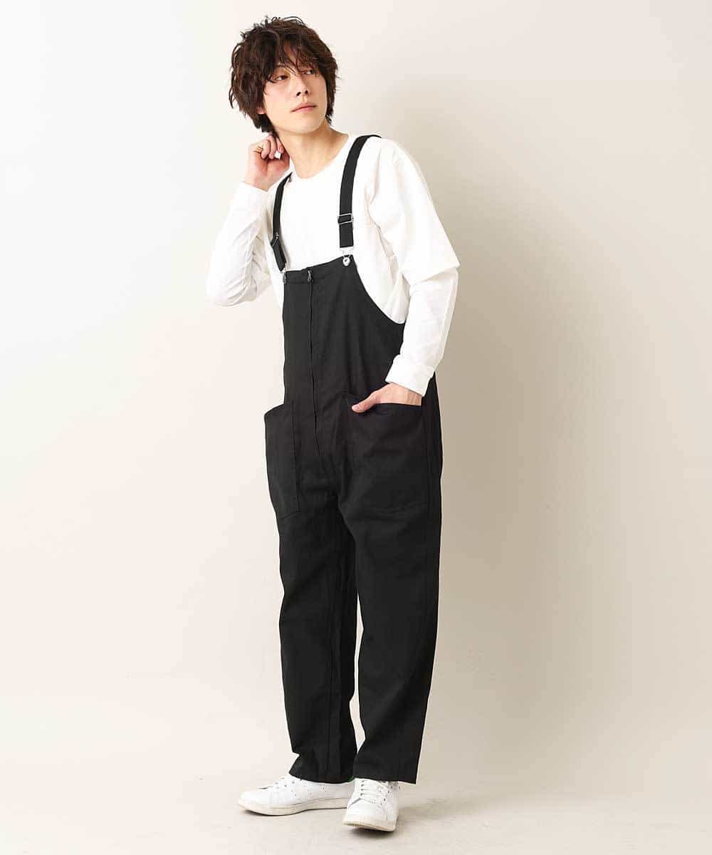 MKLGO40110 MK MICHEL KLEIN HOMME(MKミッシェルクランオム) 【WEB限定】オーバーオール ブラック(94)