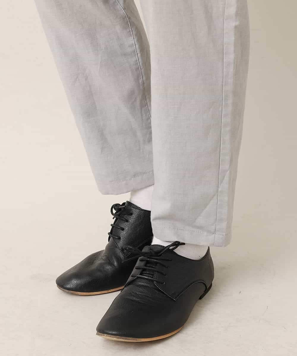 MKLGO70090 MK MICHEL KLEIN HOMME(MKミッシェルクランオム) 【麻混 / 清涼感 / リラックス】ユニセックスWポケットカーゴパンツ  ライトグレー(91)