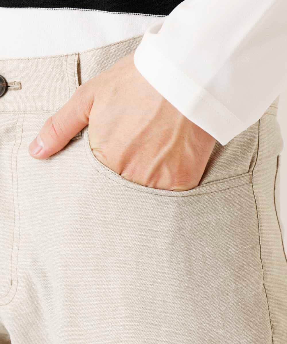 MKLGP54110 MK MICHEL KLEIN HOMME(MKミッシェルクランオム) ストレッチパンツ ベージュ