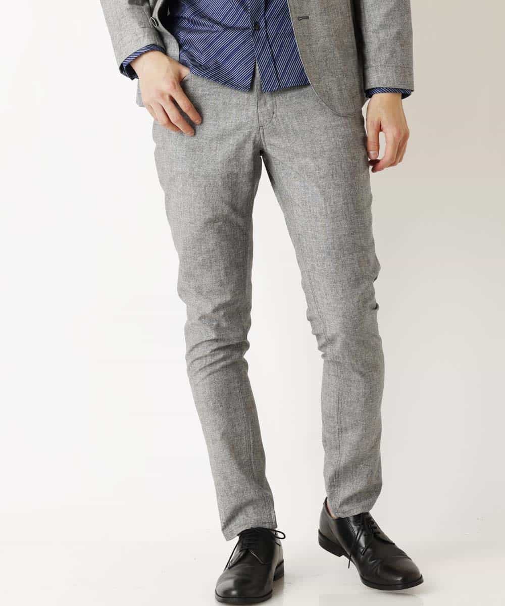 MKLGP54110 MK MICHEL KLEIN HOMME(MKミッシェルクランオム) ストレッチパンツ グレー