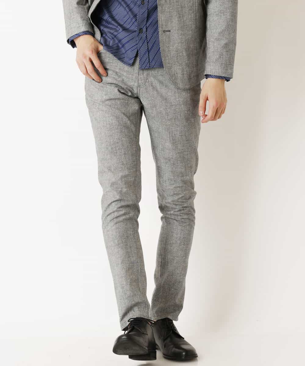 MKLGP54110 MK MICHEL KLEIN HOMME(MKミッシェルクランオム) ストレッチパンツ グレー