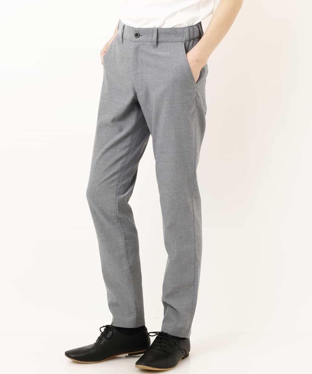 MKLGP65130 MK MICHEL KLEIN HOMME(MKミッシェルクランオム) リネンドビースラックス ブルー