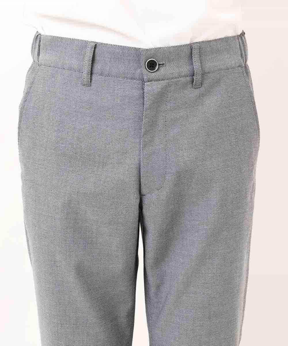 MKLGP65130 MK MICHEL KLEIN HOMME(MKミッシェルクランオム) リネンドビースラックス ブルー