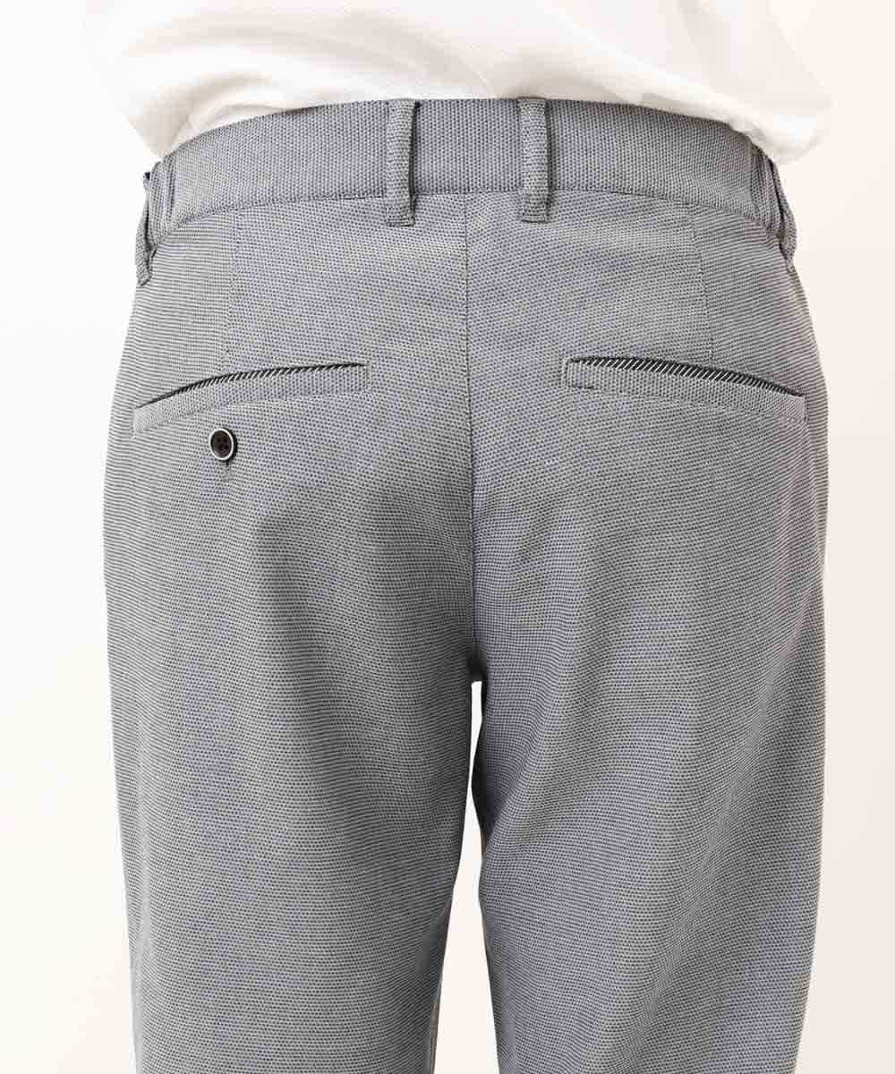 MKLGP65130 MK MICHEL KLEIN HOMME(MKミッシェルクランオム) リネンドビースラックス ブルー