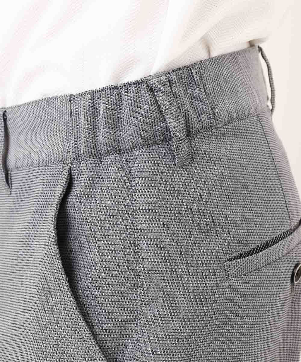 MKLGP65130 MK MICHEL KLEIN HOMME(MKミッシェルクランオム) リネンドビースラックス ブルー