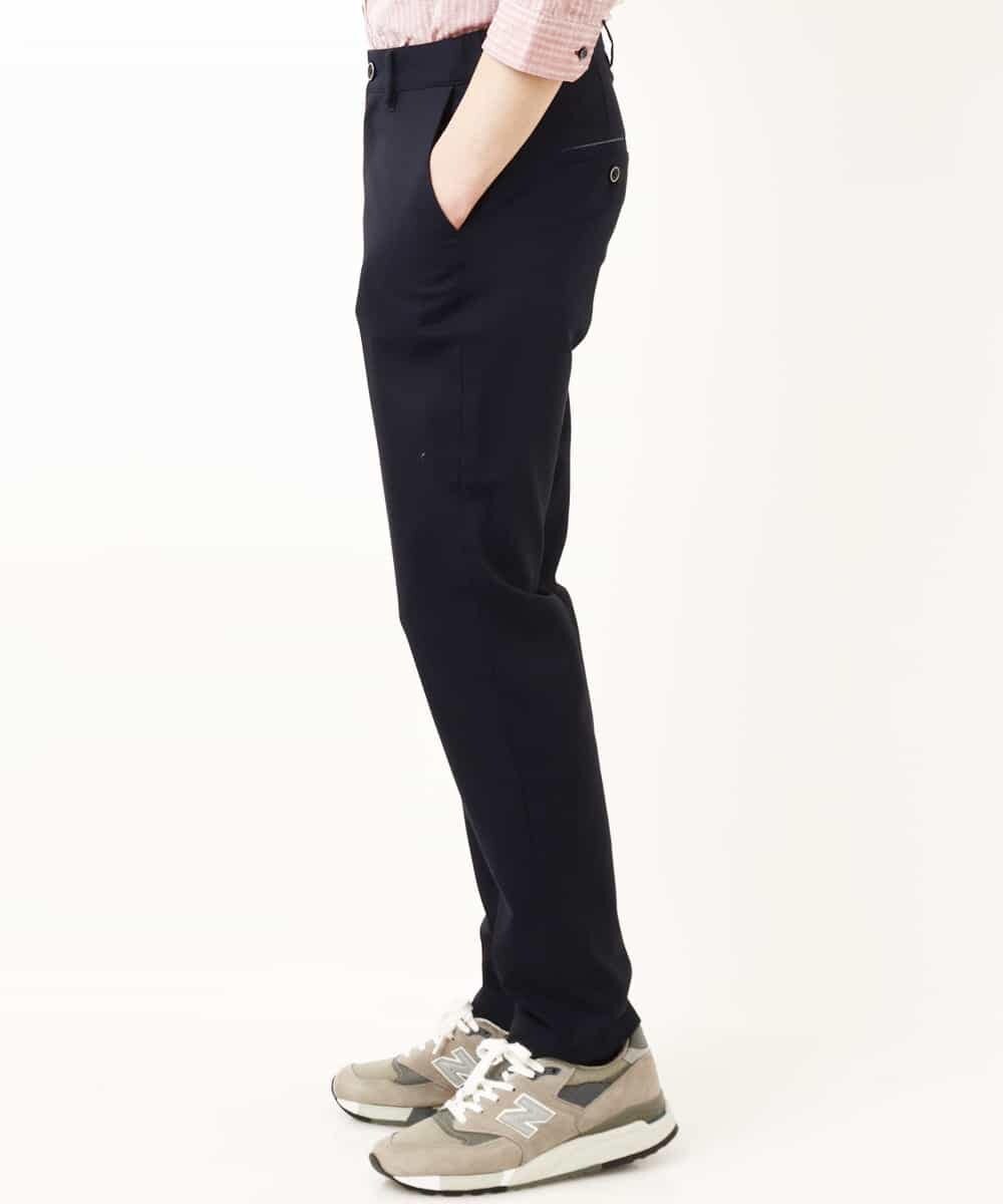 MKLGP65130 MK MICHEL KLEIN HOMME(MKミッシェルクランオム) リネンドビースラックス ネイビー