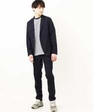 MKLGP65130 MK MICHEL KLEIN HOMME(MKミッシェルクランオム) リネンドビースラックス ネイビー