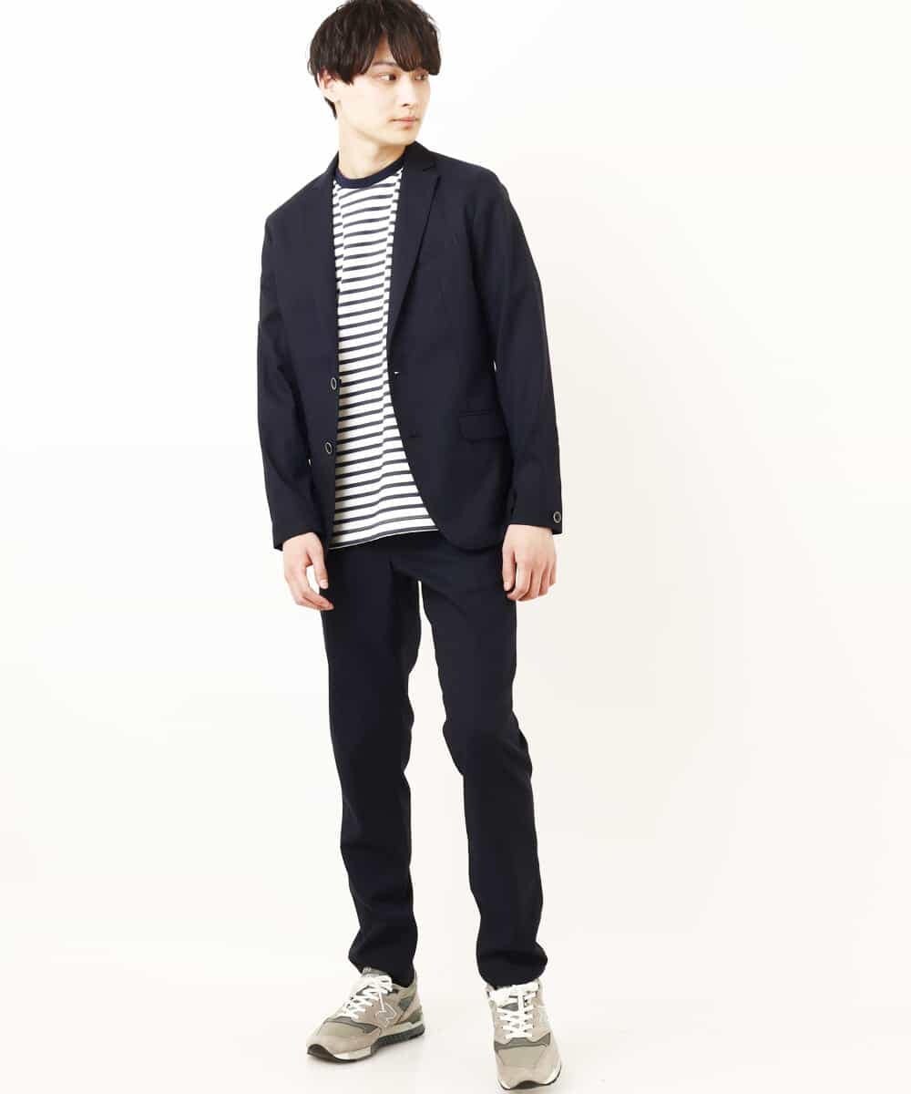 MKLGP65130 MK MICHEL KLEIN HOMME(MKミッシェルクランオム) リネンドビースラックス ネイビー