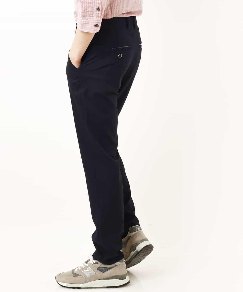MKLGP65130 MK MICHEL KLEIN HOMME(MKミッシェルクランオム) リネンドビースラックス ネイビー