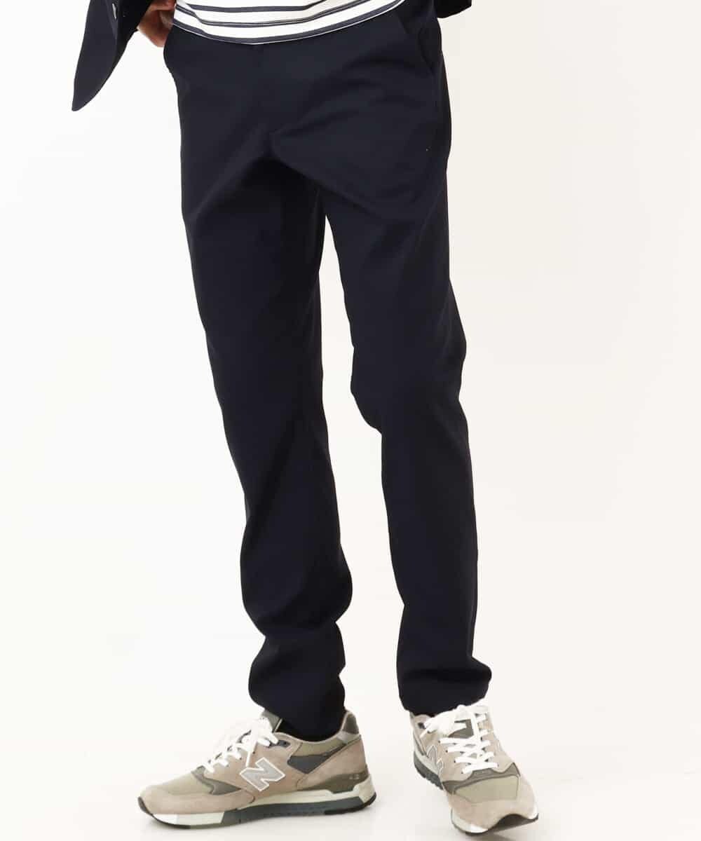 MKLGP65130 MK MICHEL KLEIN HOMME(MKミッシェルクランオム) リネンドビースラックス ネイビー