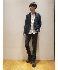 MKLGP65130 MK MICHEL KLEIN HOMME(MKミッシェルクランオム) リネンドビースラックス ネイビー