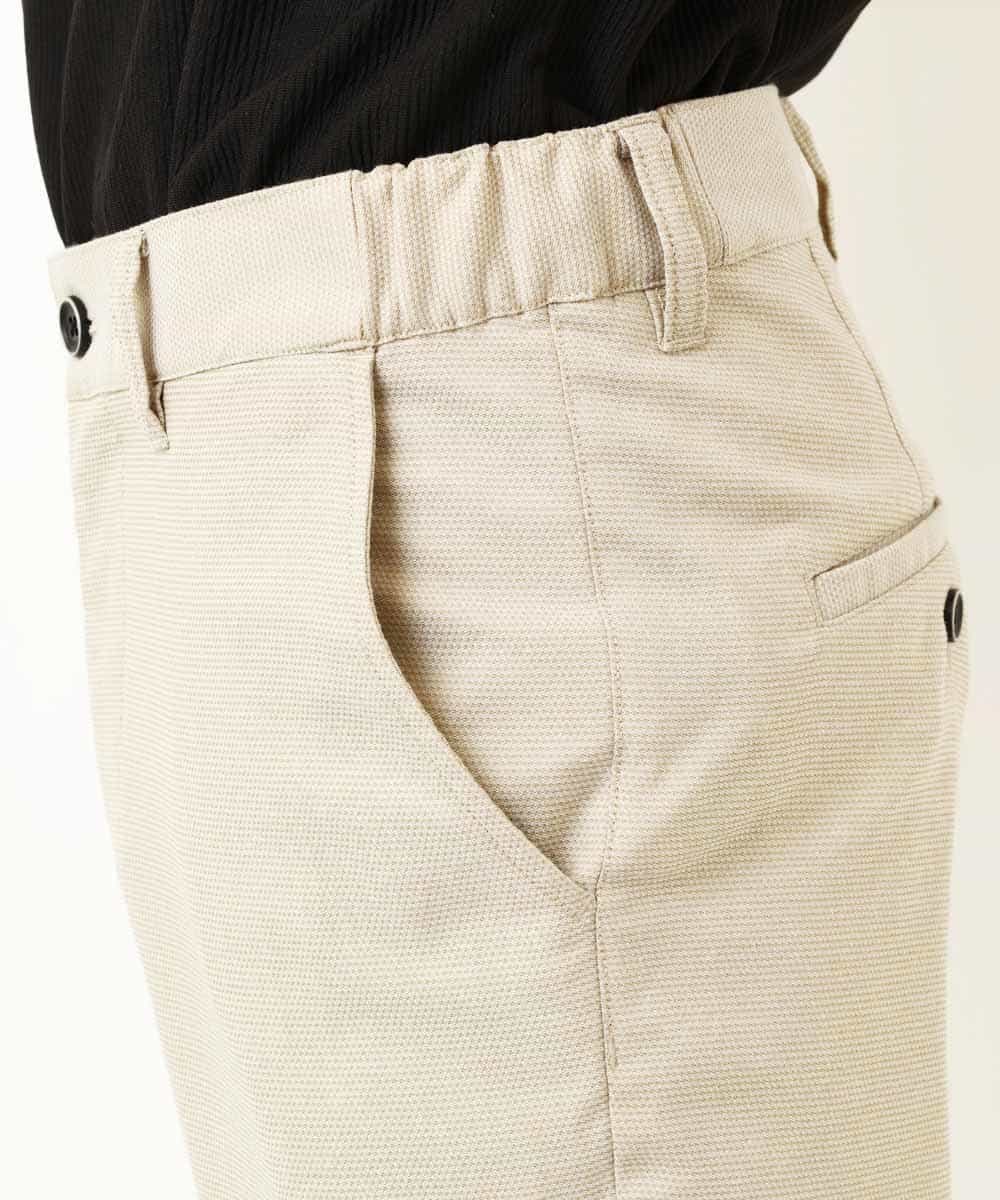 MKLGP65130 MK MICHEL KLEIN HOMME(MKミッシェルクランオム) リネンドビースラックス ベージュ