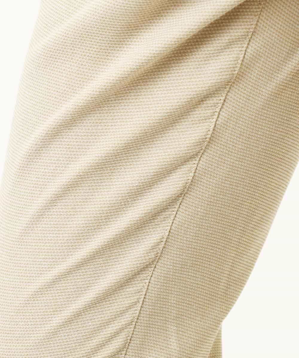 MKLGP65130 MK MICHEL KLEIN HOMME(MKミッシェルクランオム) リネンドビースラックス ベージュ