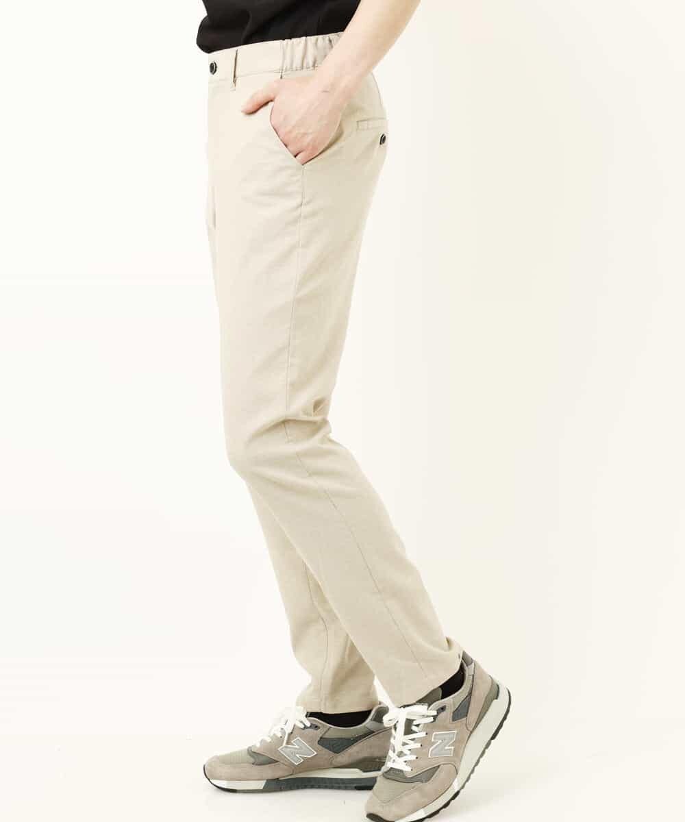 MKLGP65130 MK MICHEL KLEIN HOMME(MKミッシェルクランオム) リネンドビースラックス ベージュ