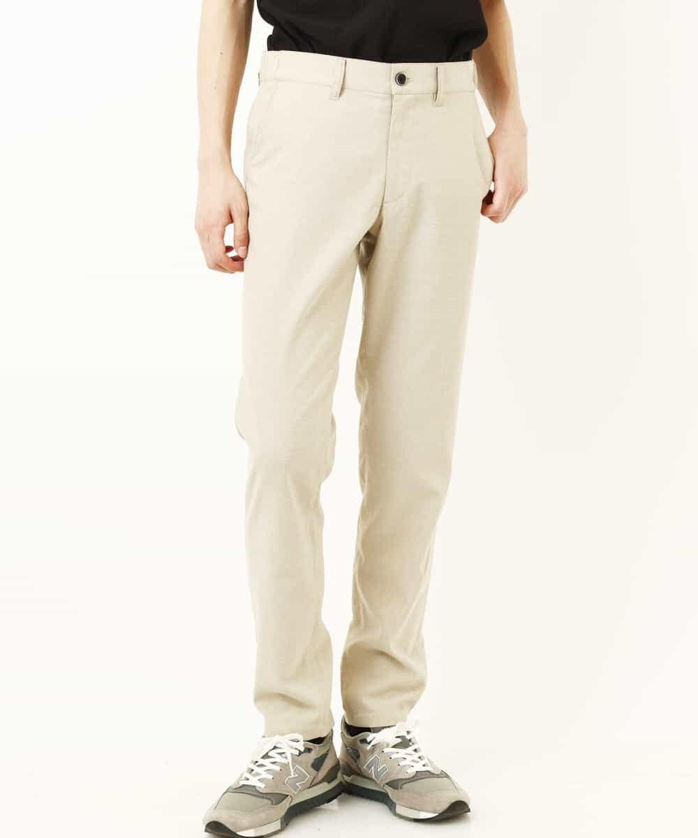 MKLGP65130 MK MICHEL KLEIN HOMME(MKミッシェルクランオム) リネンドビースラックス ベージュ
