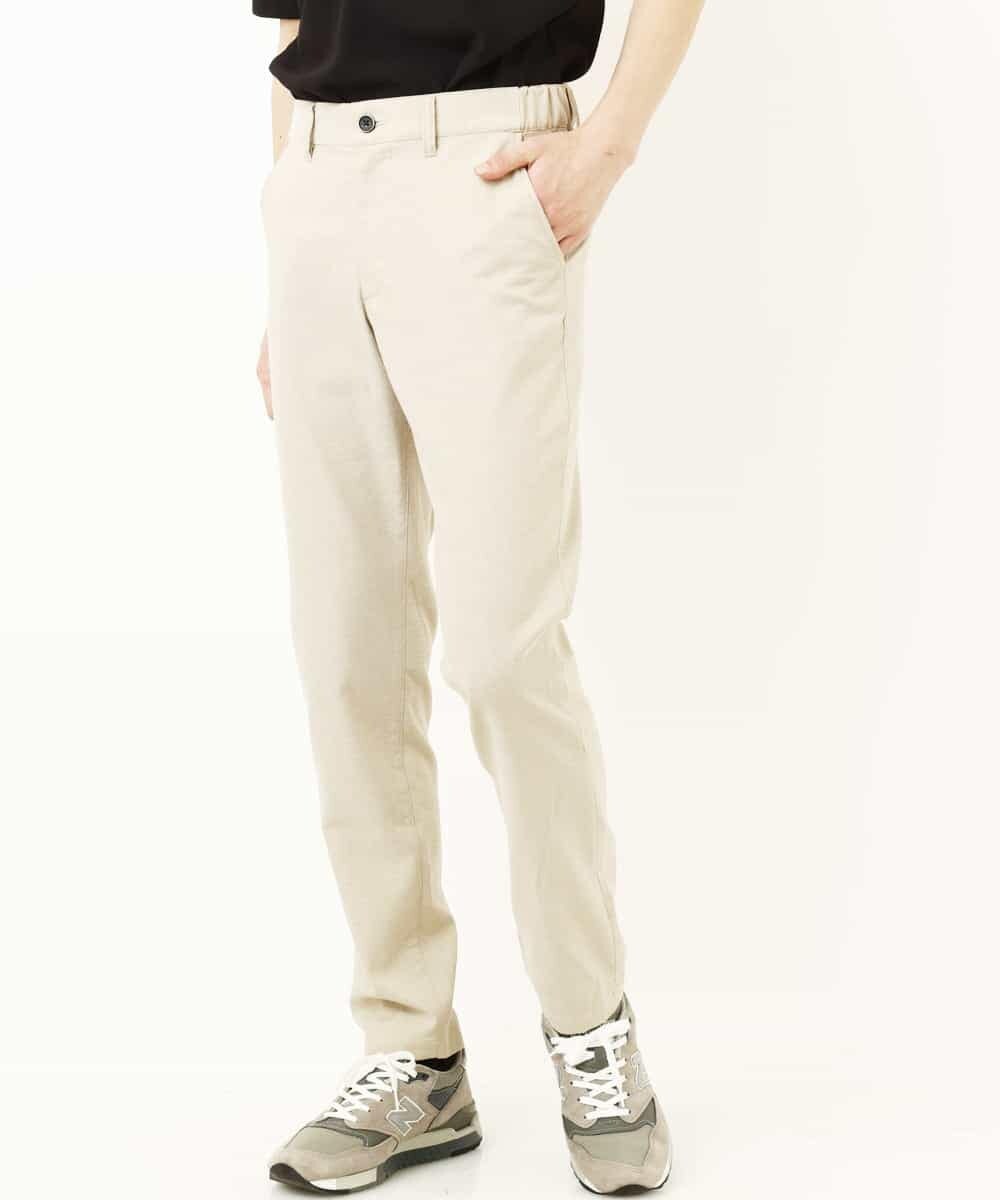 MKLGP65130 MK MICHEL KLEIN HOMME(MKミッシェルクランオム) リネンドビースラックス ベージュ