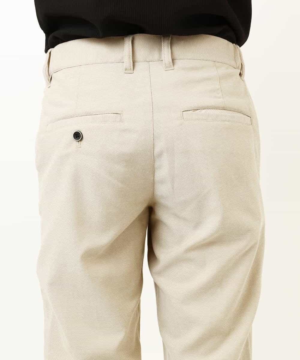 MKLGP65130 MK MICHEL KLEIN HOMME(MKミッシェルクランオム) リネンドビースラックス ベージュ