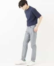 MKLGR01110 MK MICHEL KLEIN HOMME(MKミッシェルクランオム) へリンボーンパンツ ライトグレー