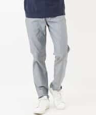MKLGR01110 MK MICHEL KLEIN HOMME(MKミッシェルクランオム) へリンボーンパンツ ライトグレー