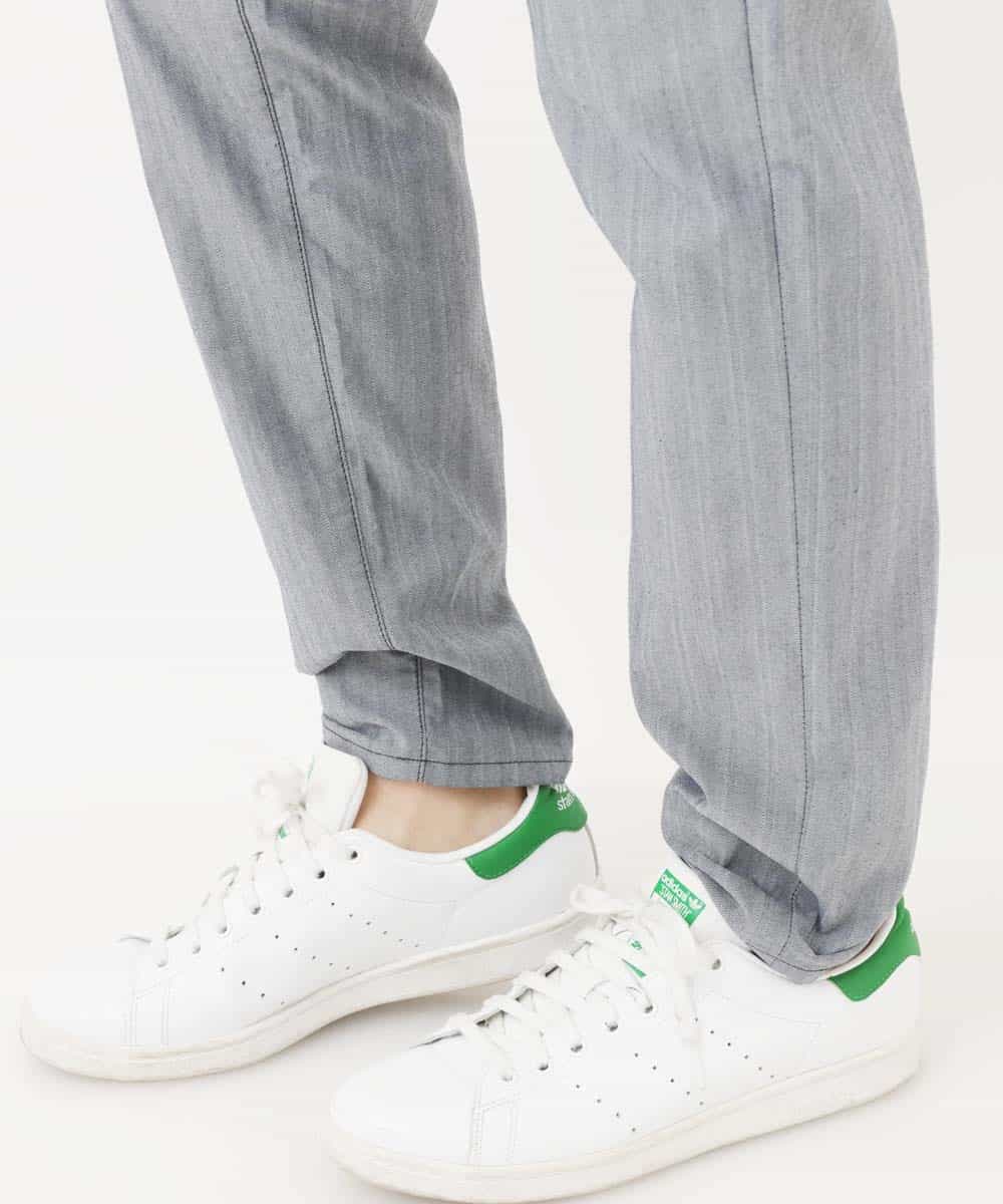 MKLGR01110 MK MICHEL KLEIN HOMME(MKミッシェルクランオム) へリンボーンパンツ ライトグレー