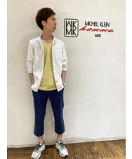 MKLGR07110 MK MICHEL KLEIN HOMME(MKミッシェルクランオム) ストレッチ七分丈パンツ ブルー