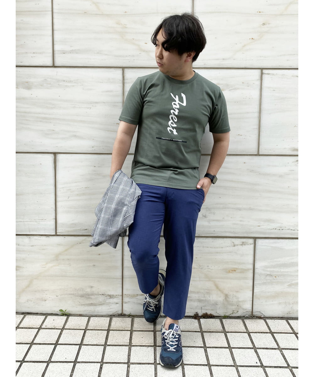 MKLGR07110 MK MICHEL KLEIN HOMME(MKミッシェルクランオム) ストレッチ七分丈パンツ ブルー