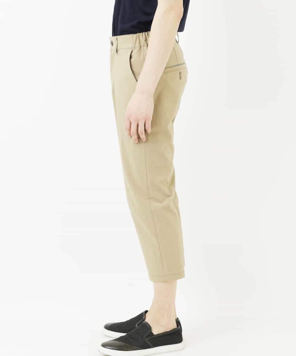 MKLGR07110 MK MICHEL KLEIN HOMME(MKミッシェルクランオム) ストレッチ七分丈パンツ ベージュ