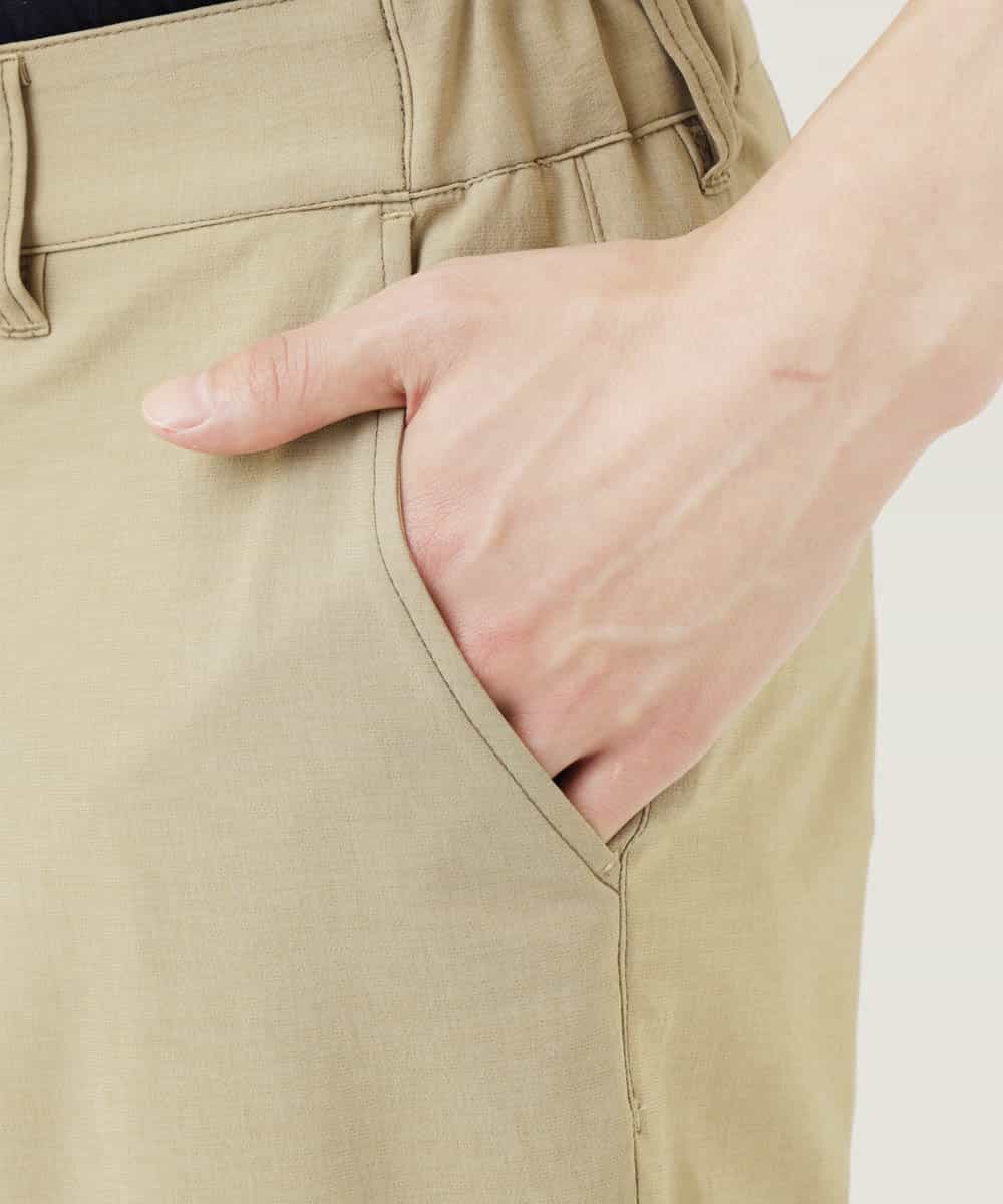 MKLGR07110 MK MICHEL KLEIN HOMME(MKミッシェルクランオム) ストレッチ七分丈パンツ ベージュ