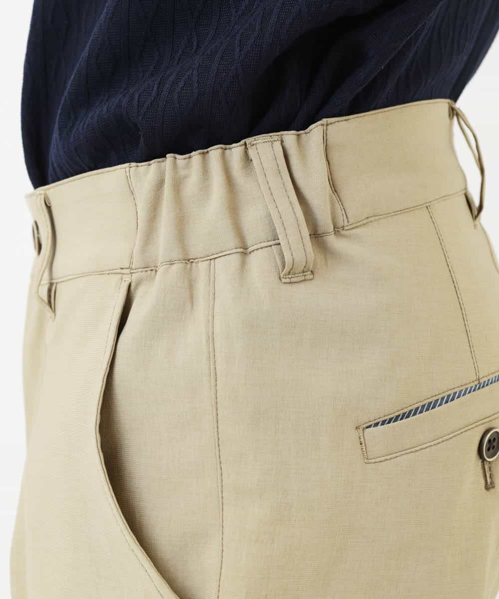 MKLGR07110 MK MICHEL KLEIN HOMME(MKミッシェルクランオム) ストレッチ七分丈パンツ ベージュ