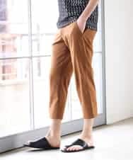 MKLGR07110 MK MICHEL KLEIN HOMME(MKミッシェルクランオム) ストレッチ七分丈パンツ ブラウン