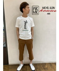 MKLGR07110 MK MICHEL KLEIN HOMME(MKミッシェルクランオム) ストレッチ七分丈パンツ ブラウン