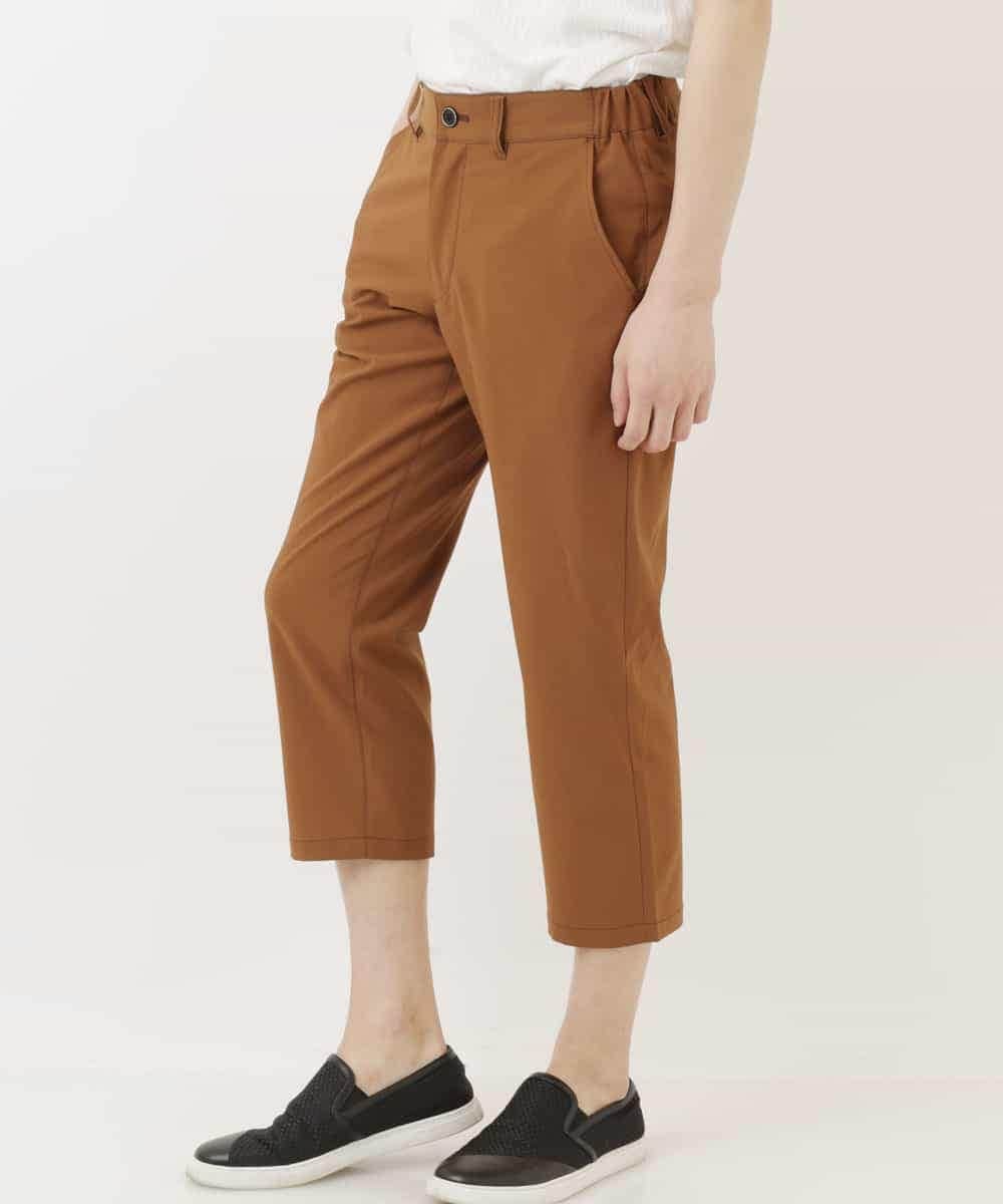 MKLGR07110 MK MICHEL KLEIN HOMME(MKミッシェルクランオム) ストレッチ七分丈パンツ ブラウン