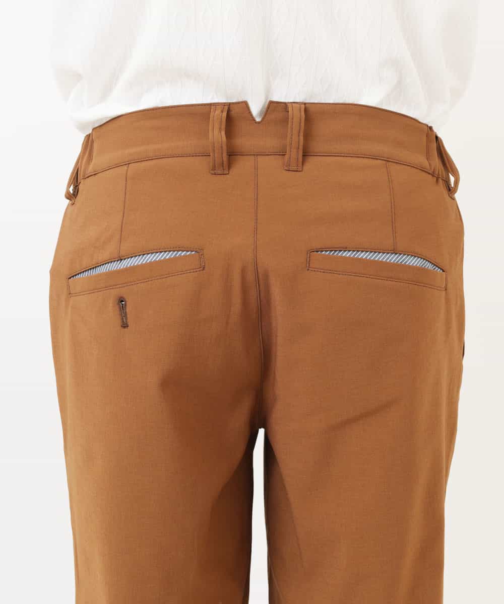 MKLGR07110 MK MICHEL KLEIN HOMME(MKミッシェルクランオム) ストレッチ七分丈パンツ ブラウン