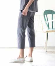 MKLGR07110 MK MICHEL KLEIN HOMME(MKミッシェルクランオム) ストレッチ七分丈パンツ ダークグレー