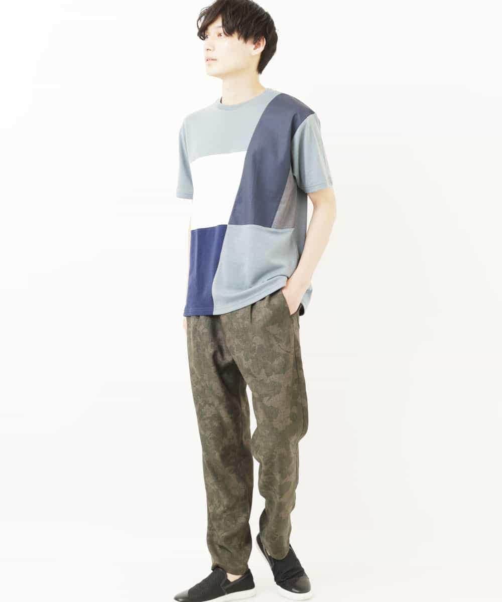 MKLGR10130 MK MICHEL KLEIN HOMME(MKミッシェルクランオム) ボタニカルパンツ カーキ