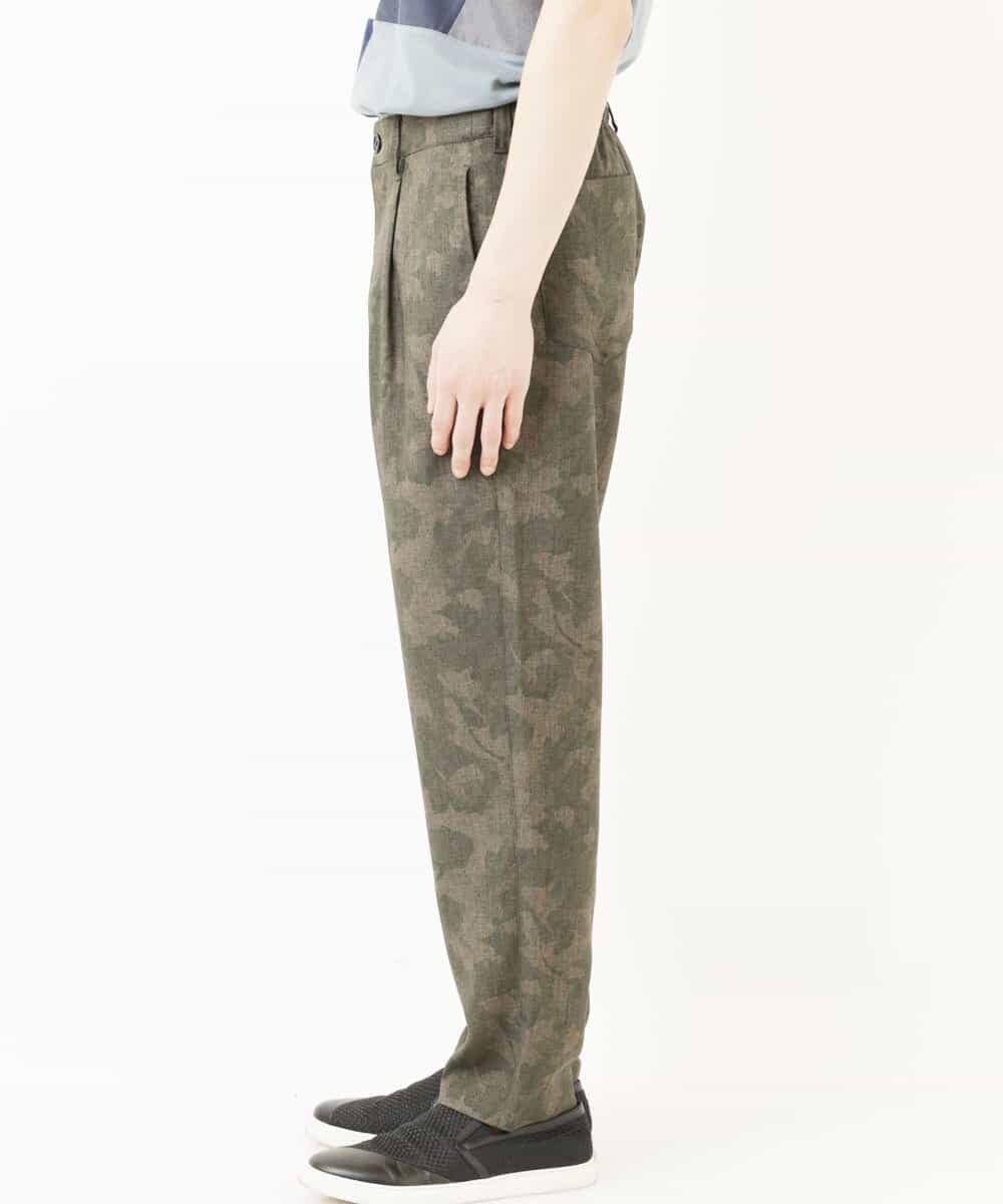 MKLGR10130 MK MICHEL KLEIN HOMME(MKミッシェルクランオム) ボタニカルパンツ カーキ