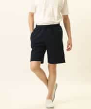 MKLGR20059 MK MICHEL KLEIN HOMME(MKミッシェルクランオム) ヘリンボーンショートパンツ ネイビー