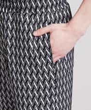 MKLGR20059 MK MICHEL KLEIN HOMME(MKミッシェルクランオム) ヘリンボーンショートパンツ ブラック