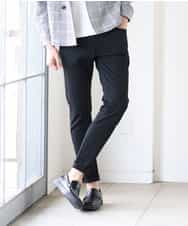 MKLGR37110 MK MICHEL KLEIN HOMME(MKミッシェルクランオム) ストレッチパンツ ブラック