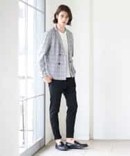 MKLGR37110 MK MICHEL KLEIN HOMME(MKミッシェルクランオム) ストレッチパンツ ブラック