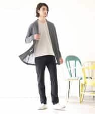 MKLGR37110 MK MICHEL KLEIN HOMME(MKミッシェルクランオム) ストレッチパンツ ブラック