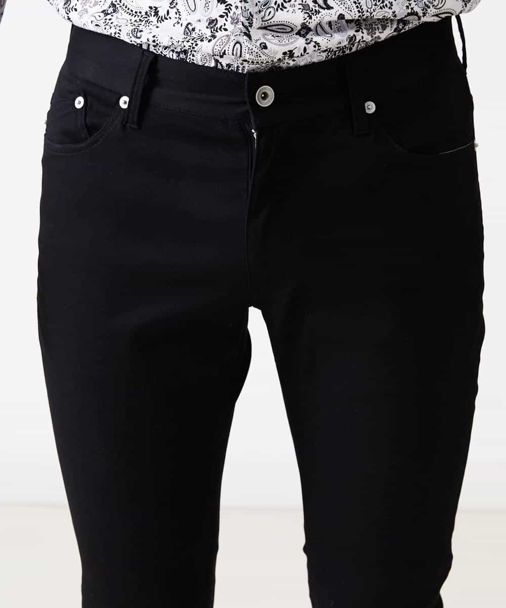 MKLGR37110 MK MICHEL KLEIN HOMME(MKミッシェルクランオム) ストレッチパンツ ブラック