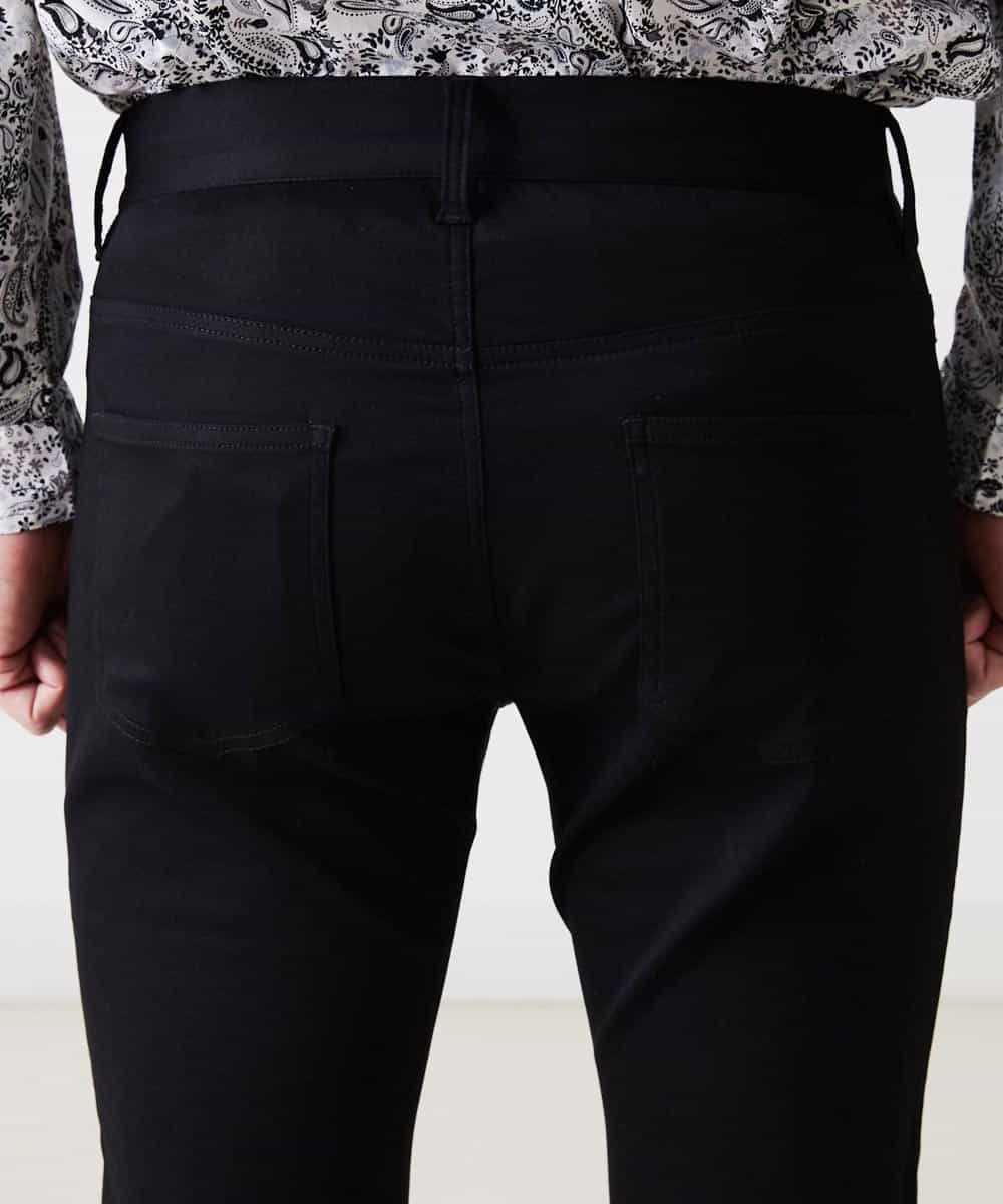 MKLGR37110 MK MICHEL KLEIN HOMME(MKミッシェルクランオム) ストレッチパンツ ブラック