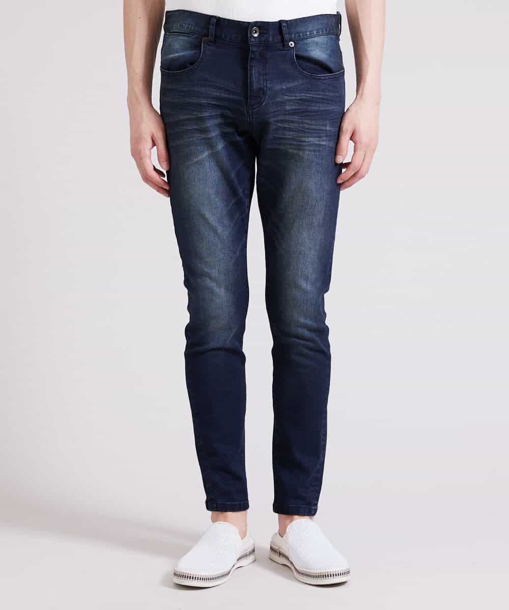 MKLGR41130 MK MICHEL KLEIN HOMME(MKミッシェルクランオム) スキニーストレッチパンツ ブルー