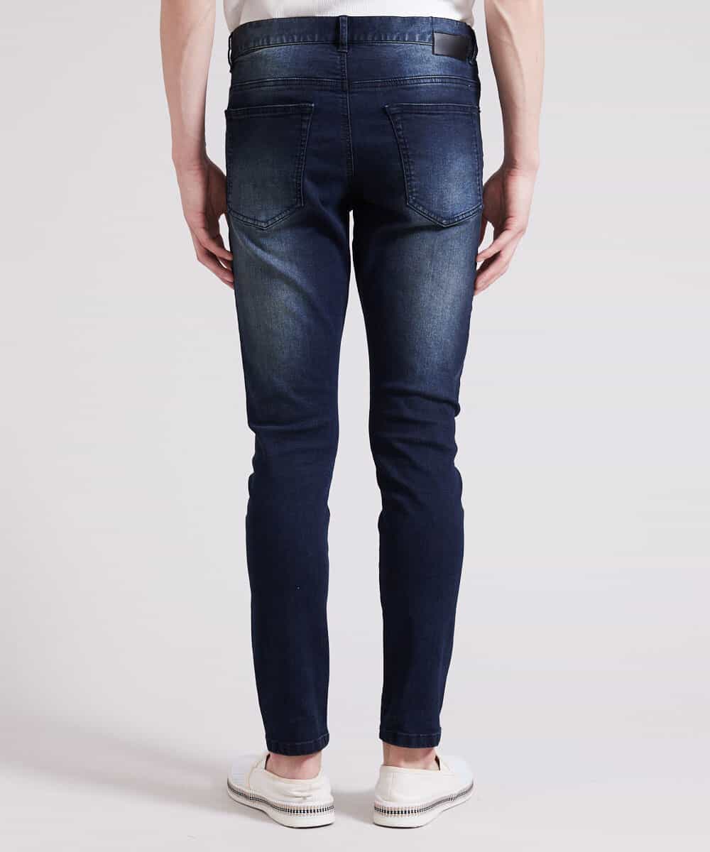 MKLGR41130 MK MICHEL KLEIN HOMME(MKミッシェルクランオム) スキニーストレッチパンツ ブルー