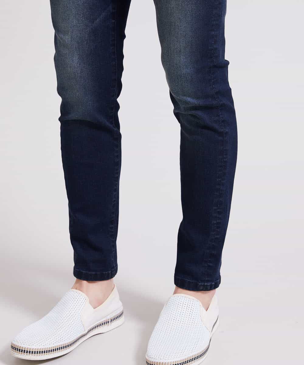MKLGR41130 MK MICHEL KLEIN HOMME(MKミッシェルクランオム) スキニーストレッチパンツ ブルー