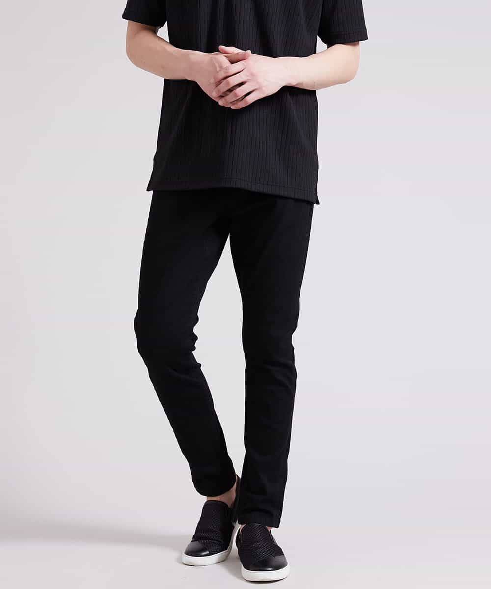 MKLGR41130 MK MICHEL KLEIN HOMME(MKミッシェルクランオム) スキニーストレッチパンツ ブラック