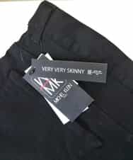 MKLGR41130 MK MICHEL KLEIN HOMME(MKミッシェルクランオム) スキニーストレッチパンツ ブラック