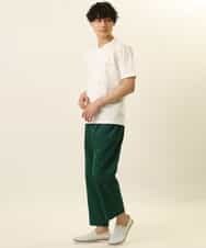 MKLGR42080 MK MICHEL KLEIN HOMME(MKミッシェルクランオム) ドライイージーパンツ グリーン